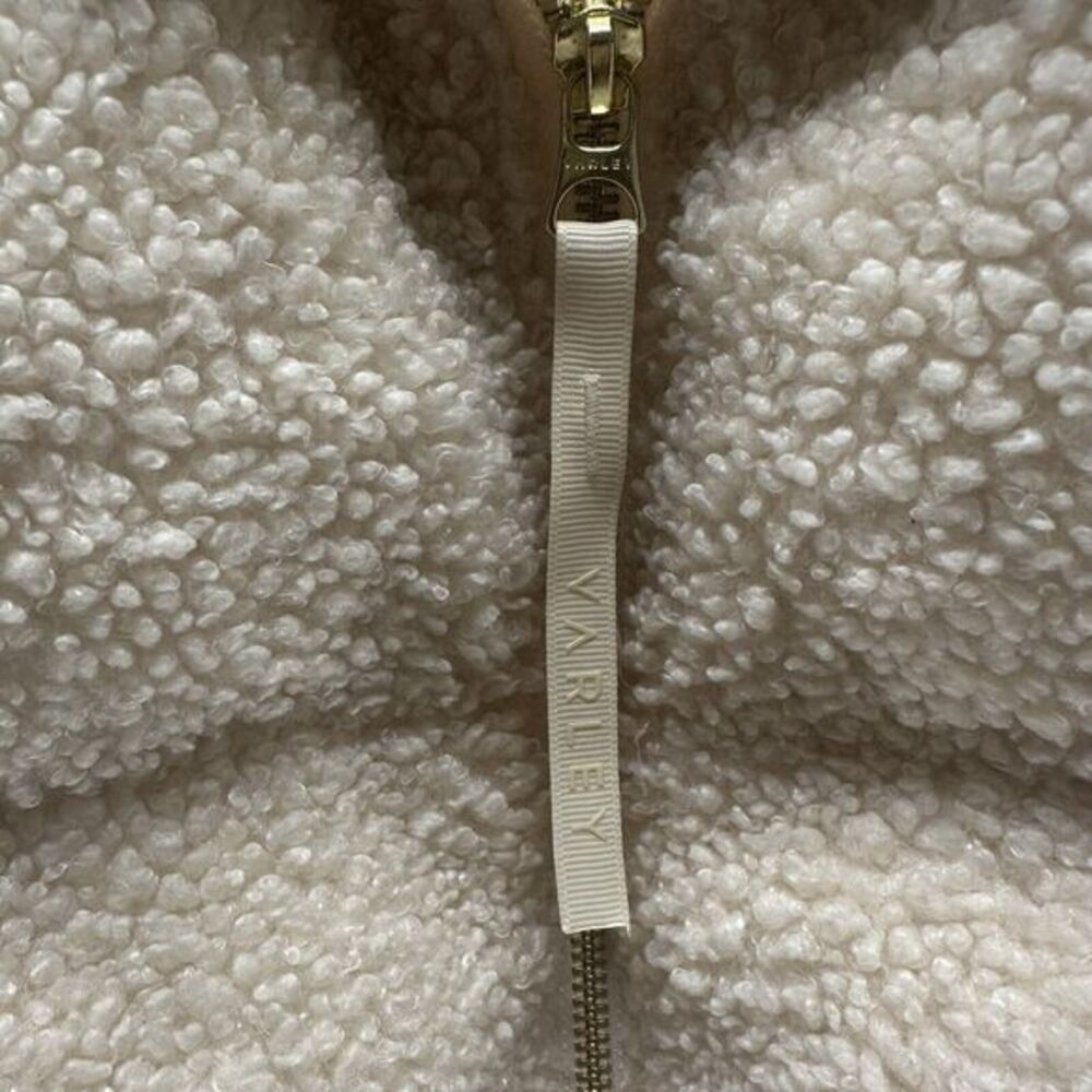 Varley Neutral Cream Sherpa Puffer Coat - Picture 7 of 16